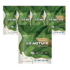 VLX020700라이프굿라네이처 울트라슬림 시그니처 x 5개 대형 10개입 순면 순면커버 위생대 날개형생리대, 1