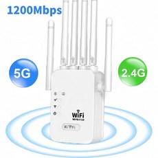 무선 와이파이 공유기 증폭기 라우터 듀얼 밴드 리피터 신호 확장기 1200Mbps 2.4G 5GHz 가정용 장거리 부스터, 1) 2.4G 5G 1200M White - EU 플러, 1) 2.4G 5G 1200M White - EU 플러 - iptime무선와이파이증폭기