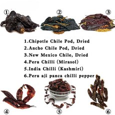 멕시코 고추 칠리 건고추 타코 페루 안초 과히요 100g, 치폴레모리타Chipotle morita100g