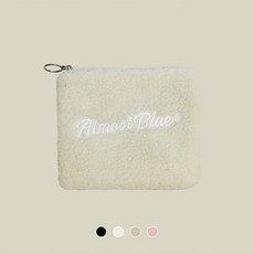 [얼모스트블루] FLEECE POUCH 양털 파우치
