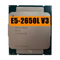 Xeon 프로세서 E5-2650LV3 OEM 데스크탑 CPU E5 2650L V3 1.8GHz 12 코어 65W 30M, 한개옵션0
