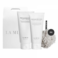 라뮤즈 퍼퓸 리커버리 바디 클렌저 + 바디 크림 GIFT BOX (샤워볼랜덤증정), 단품