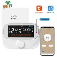 투야 와이파이 스마트 홈 무선 온도조절기 RF 배터리 가스 보일러 물 가열 디지털 온도 컨트롤러 알렉사 구글 홈, 4) WITH3-3A-WIFI-W - 90-240V