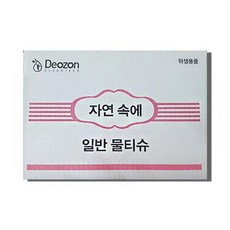 [BOX] 더존 크린택 자연속에 물티슈 400매입 무배 식당용 업소용 개별포장, 400개입