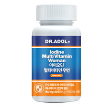 닥터아돌 아이오딘 멀티비타민 우먼 Dr.Adol 판토텐산 I 닥터아돌 여성 여자 우먼 멀티 비타민 I +, 1개, 60정