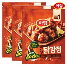 [퀴클리몰] 하림 간장 닭강정 250g x 3개, 1개, 750g