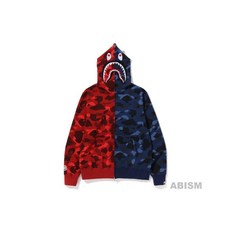일본 스트릿패션브랜드 대표 하라주쿠 BAPE ABATHING APE 샤크 풀짚 베이프 후드 티셔츠