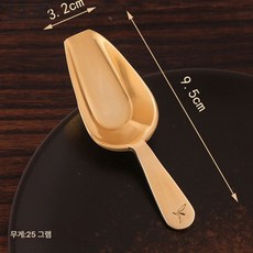 Z3JC 순동 미니 티스푼 티스푼 세트 동취 티스푼 짧은 손잡이 티스푼 골드 스몰 사이즈 싱글 티스푼, 미니 주걱, 1개