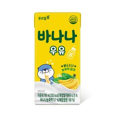 푸르밀 멸균 바나나우유 190ml 48개입, 48팩, 멸균 바나우유 190ml 48개입