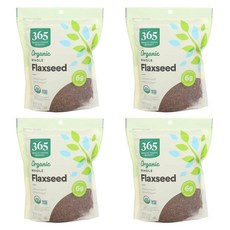 365 Whole Foods Market Flaxseed Whole Brown California 홀푸드마켓 아마씨 캘리포니아, 4개, 454g