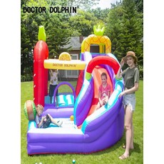 닥터돌핀 어린이 트램펄린 풍선 성 실내 실외 대형 공원 암벽등반 집안 놀이터 에어바운스