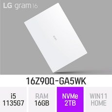LG전자 그램360 16, 16T90Q-GA79K, 512GB, 코어i7, 옵시디안 블랙, 16GB, WIN11 Home
