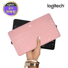  로지텍코리아 Keys-to-go 키즈투고 블루투스 키보드 / 다용도 에코백 증정, 핑크, 일반형 