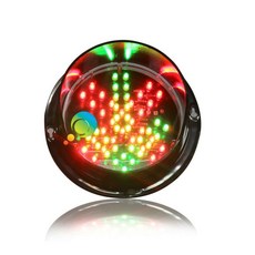 적색 십자가 및 녹색 화살표 LED 신호등 DC12V 또는 DC24V 도착 전용 125mm 306421, DC12V negative, 1개