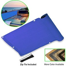Balcony Privacy Screen Cover Mesh Windscreen Weather-Resistant UV Protection for (26"x 15 BLUE), 26"x 15, BLUE