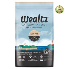  웰츠 전연령 캣 기능성 사료, 다이어트, 2.1kg, 5개 