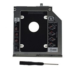 [해외] Tishric hp elitebook 2560 p 2570 p 2 차 9.5mm sata 2.5 ssd hd hdd dvd 하드 디스크 드라이브 캐디 optibay 인클로, 은