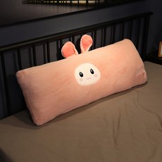 찹쌀떡베개필로우 쿠션 동물귀 바디플로우 대형모찌인형 성인애착 바디필로우 긴배게, 양
