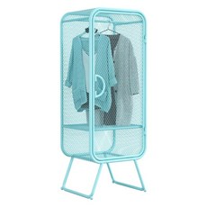 북유럽 골드 철재 시스루 옷장 망사 매쉬 메탈 로즈골드 원룸 1인옷장, 마카롱 60X50X170