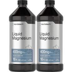 Horbaach 호바흐 고흡수 리퀴드 마그네슘 400mg 액상 액체, 2개, 473ml