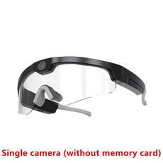 카메라 안경 스마트 블루투스 스포츠 사진 4K HD 운전 녹음기 음악 감상 및 통화, 0 CHINA, 1) Clear lenses