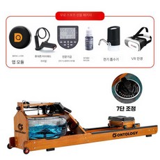 전신 헬스 조정 로잉 머신 운동 접이식 워터 아쿠아 근력 워터팬 원목 강도