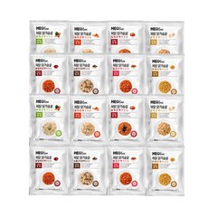 허닭 닭가슴살 곤약볶음밥 250g 8종 혼합(야채+새우+김치+갈릭+닭갈비+소불고기+불닭+카레), 16개