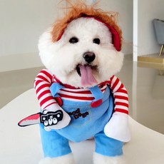 리치독스 강아지 쳐키옷 고양이 옷 코스튬 의상, 1개