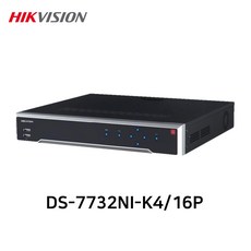 하이크비전 DS-7732NI-K4/16P 4K 800만화소 IP 네트워크 32채널 NVR녹화기 16POE, DS-7732NI-K4/16P (3TB 포함), 1개 - 32채널nvr