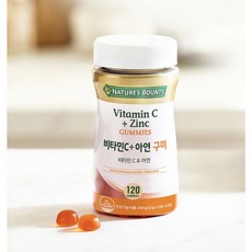 네이쳐스 바운티 비타민C+아연구미 120구미 x 2병