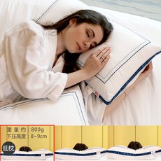 마사지베개 한쌍세트 Nanjiren호텔 베게솜 경추보호베개 수면보조 진드기방지 가정용 싱글 이인용베게, T04-오래사용 변형되지않음 면을 타지 않다 한쌍세트