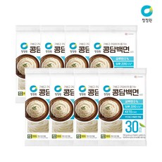 청정원 콩담백면 사리 8팩 두부면 - 다이어트 두부 국수 콩면, 8개