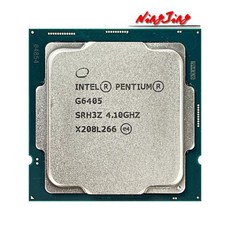 인텔 펜티엄 듀얼 코어 쿼드 스레드 CPU G6405 4.1 GHz 4M 58W LGA 1200, 한개옵션0 - g6405