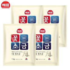 해표 꽃소금 1kg, 4개