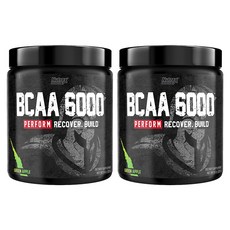 뉴트렉스리서치 BCAA 6000 퍼폼 리커버 빌드 그린 애플 맛, 2개, 237g