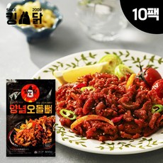  킹닭 양념오돌뼈 300g x 10팩 매콤한 돼지고기 양념 오돌뼈 야식 포차안주, 10개 