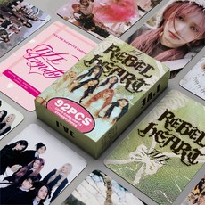아이브 IVE REBEL HEART 92장 레블하트 포토카드 포카 비공굿 도무송 다꾸, 포토카드 60장  스티커 32장, 1개