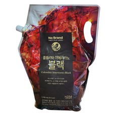 노브랜드 컬럼비아 아메리카노 블랙 커피 대용량 2.1리터 x 2팩, 1+1