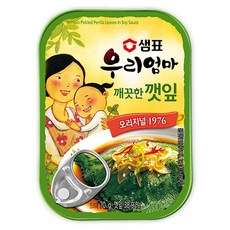 샘표우리엄마 깨끗한깻잎 기타반찬통조림, 70g, 30개