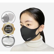 퓨리스킨 패션 필터교체 항균마스크 초 간편 필터교체형 14매, 블랙, MB필터, 프리사이즈