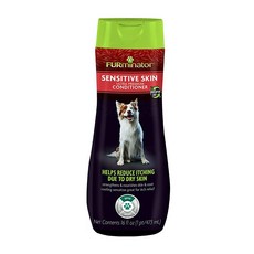 FURminator Sensitive Skin 울트라 프리미엄 컨디셔너 강아지용 민감성 피부 컨디셔너 가려움 감소 473.2ml(16온스), 1개