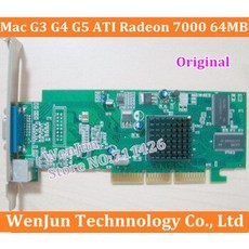 [해외] 배송 FORMAC G3 G4 G5 그래픽 카드 ATI RADEON 70 64 MB AGP 비디오 카드 MAC G5 G4 G3 용 VGA 2X4X8X, 64MB