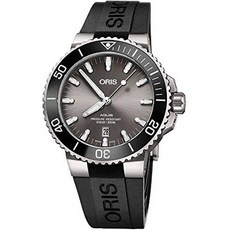 Oris Aquis Titanium Date Grey Dial Mens Watch on Black Rubber Strap733