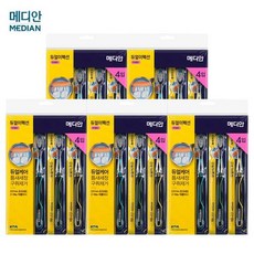 메디안 듀얼이펙션 칫솔 미세모(4입), 5개