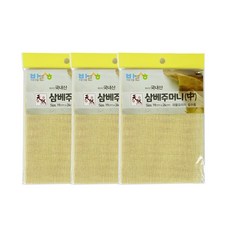 바른생활 삼베주머니(중 19x26cm)-3개 찜시트 찜기깔개 삼베, 3개