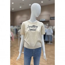 올리브데올리브 레터링 반팔 니트 YK4MP614