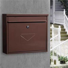유럽식 우체통 우체함 빌라 다세대 인테리어 보관함, 밝은 회색