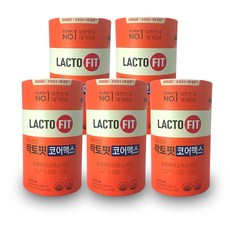 락토핏 생유산균 코어맥스 5통 10개월분 종근당 프로바이오틱스 장건강 락토 코아 면역, 5개, 120g