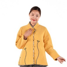 리예 나비자수 털누비저고리 여자 겨울 절복 생활한복