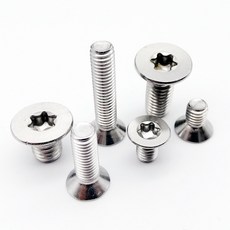 U볼트 스테인리스 스틸 플랫 카운터싱크 헤드 나사 볼트 M1.4 M1.6 M2 M2.5 M3 M4 M5 M6 304 A2-70 GB2673 6 로브 Torx 5 개 10 50, [06] M4 10pcs, [13] 25mm, 5개